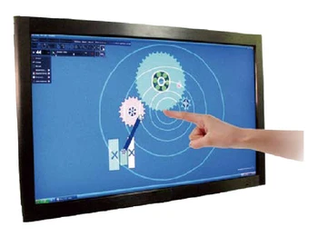 50inch reálne 6points ič multi touch screen panel súprava / Infračervené dotykové snímkov, multi touch screen overlay držiak pre LCD monitor/kiosk