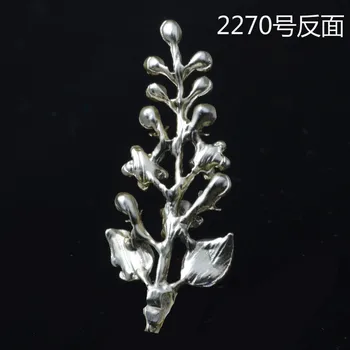 50PCS 16*42mm Módne Drahokamu Crystal Imitácia Leaf zobrazili kľúčové tlačidlá Strom Leaf Charms Prívesky fit Náramok, Náhrdelník Šperky Zistenia