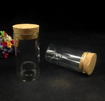 50pcs 30*60mm vysoko kvalitný mini sklo korkovou zátkou, ktorí chcú fľaša sklo skúmavky Ampulka Nádoby Nádoba Mini Prázdne vzorky ampulka Hrniec