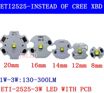 50pcs 3W Národ Star 2525 High Power SMD LED Čip svetelný žiarič Pohode Neutrálna Biela Teplá Biela namiesto CREE 2525 XB-D le