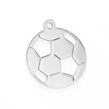 50pcs DIY šperky, prívesok vysoká poľský futbal futbal mini Náhrdelník Prívesok z nehrdzavejúcej ocele veľkoobchodné ceny Náhrdelník