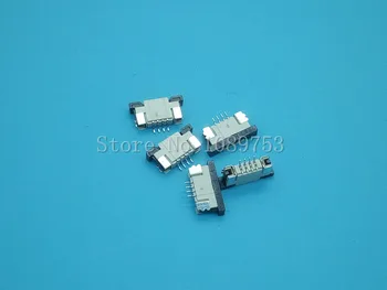 50pcs FFC FPC konektor 1.0 mm 4/6/8/10/12/14/16/20/22/24 Pin Top Kontakt Plochý Kábel Konektor Zásuvka Sady