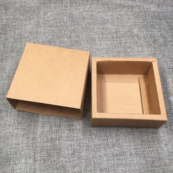 50pcs Kraft Darčekové Krabice Prázdny Papier Zásuvky Box DIY Skladovacie Boxy na Ručne vyrábané Mydlo/Dary/Remeslá/Šperky/Candy/Cake/Rose