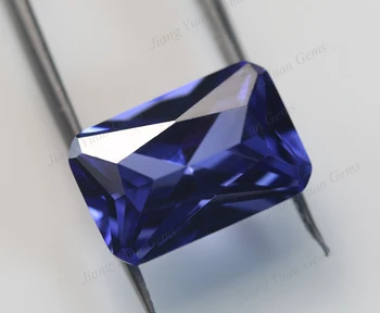 50Pcs Octangle Tvar 5A+ Modrá Farba CZ Kameň 3x5-10x12mm Syntetické Drahokamy Cubic Zirconia Pre Šperky