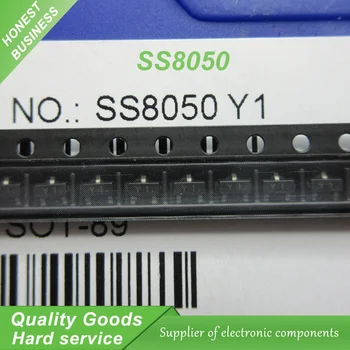 50pcs SS8050 S8050 Y1 Bipolárne Tranzistory - BJT 625mW, 25V, 1500mA SMD SOT23-3 nový, originálny