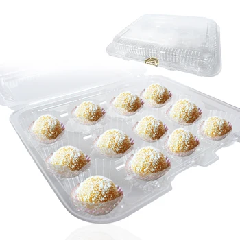 50pcs/veľa 12-dutiny cake box plastový syr dort líniové tortu prípadoch darček veľkoobchod-