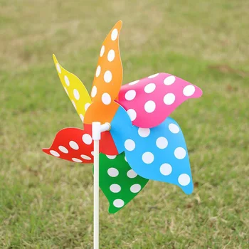 50Pcs/veľa 21 CM Bodky Šesťhranné veterný Mlyn Scénické Dekorácie PVC Plastu veterný Mlyn Hračky pre Deti