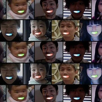 50pcs/veľa Led Blikajúce Úst Plastové Zuby Svetlo Blikajúce Svetlo Zuby Party Láskavosti Svietiť Zub Halloween Party Dekorácie
