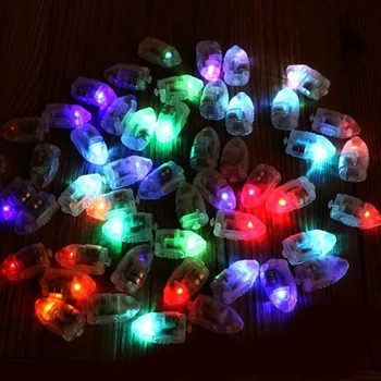 50pcs/veľa LED Žiarovky Biely Balón Svetlá pre Papierové Lampióny Balóniky, Svadby, Narodeniny, Party Dekorácie 2017 led svetlá svadbu