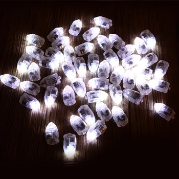 50pcs/veľa LED Žiarovky Biely Balón Svetlá pre Papierové Lampióny Balóniky, Svadby, Narodeniny, Party Dekorácie 2017 led svetlá svadbu