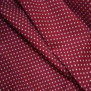 50x145cm Pekné Červené Víno Biele Polka Dot Vytlačené na bavlna Popelín Textílie prešívanie domova patchwork telas handričku Pre DIY Šiť