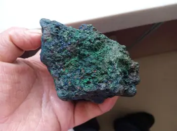 565.7 g PRÍRODNÉ Modré AZURITE Crystal &ZELENÝ MALACHIT Minerálne Vzor