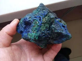 565.7 g PRÍRODNÉ Modré AZURITE Crystal &ZELENÝ MALACHIT Minerálne Vzor