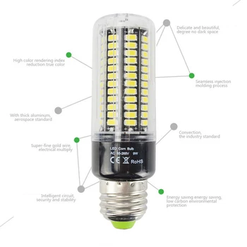 5736 LED Žiarovka Corn Lampa Svetlo SMD5730 Čip Plný Wat Anti-Blikanie 3.5 W 5W 7W 8W 12W 15W E27 E14 B22 85V-265V Továreň na predaj R