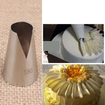 #580 Nové Nerezové Kvet Námrazy Potrubia Tipy Tryska Tortu Cupcake Pečenie Pečiva Zdobenie Nástroje