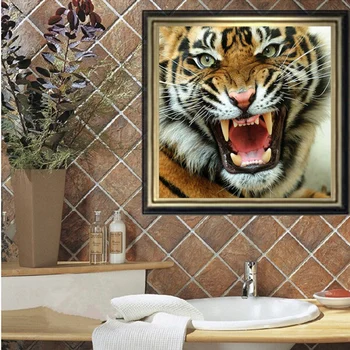 5D DIY Diamond Maľovanie Cross Stitch Tiger Drahokamu Vyšívanie Plným Vrtákom Živice Diamond Výšivky Mozaiky Zvierat Domova
