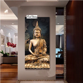 5D DIY Diamond Maľovanie crystal Námestie Drahokamu Vkladanie domova Maľovanie 3d Diamond Výšivky Mozaiky Náboženstvo Buddha R67