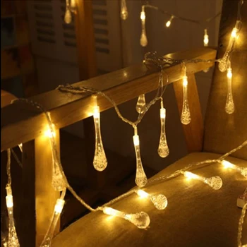 5M 20 LED Raindrop led vianočné osvetlenie MultiColor Vonkajšie String Svetlá pre Mimo Záhrada Strany Vianočné MultiColor