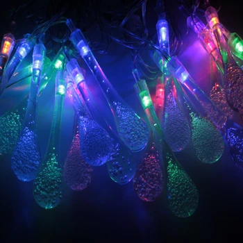 5M 20 LED Raindrop led vianočné osvetlenie MultiColor Vonkajšie String Svetlá pre Mimo Záhrada Strany Vianočné MultiColor