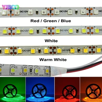 5m DC12V 600leds 120leds/m, biela/teplá biela/modrá/zelená/červená/žltá SMD 3528 flexibilné LED pásky pásky svetlo