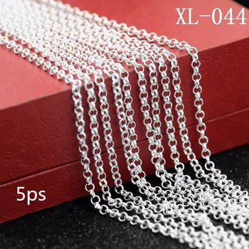 5ps/balík 925 sterling silver náhrdelník 925 sterling silver perly nové ženské perlový náhrdelník Mincový striebro náhrdelník jewel