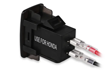 5V 2.1 Auta USB Zásuvky pre zapaĺovač Nabíjanie 12V Duálny USB Nabíjačka do Auta Voltmeter Zásuvka Pre Honda pre Toyota Pre Všetky Telefón