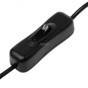 5V USB 2.0 Samec Konektor 2Pin 2 závory Napájanie nabíjací Kábel Kábel DIY 1m Drôt S vypínačom Z07 Kvapka loď