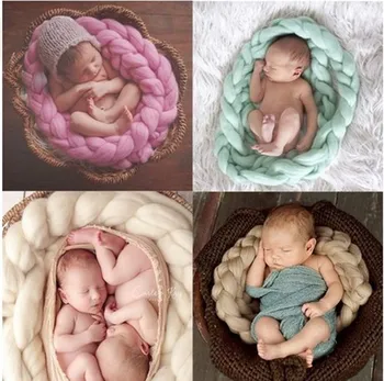 6 farieb novorodenca deka vonkajšie twist vrkoč výtvarná fotografia rekvizity detská deka vonkajšie filmovanie
