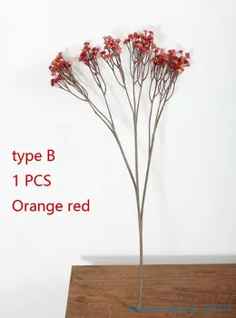 6 KS Krásne Umelé Gypsophila Plastové Kvety, Svadobné Kytice Domáce Dekorácie 5 farby k dispozícii F67