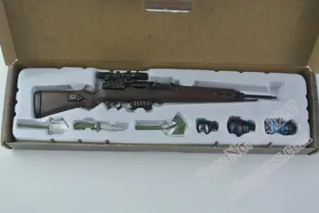 6 Ks/set Hotového Výrobku druhej svetovej VOJNY Zbraň 38 Puška SVT RPG G43 98K Puška Patrí Dymové Bomby Dýku plastikový Model Pre 12