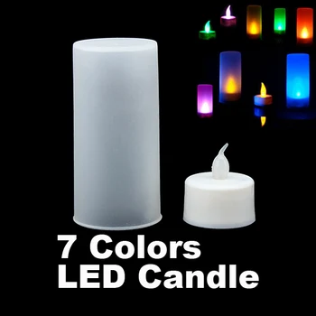 6/kus/veľa Nových LED Elektronické Zmena Farby Blikanie sviečkach bezdymového čaj svetlo s tienidlo Pre Domáce Dekoratívne