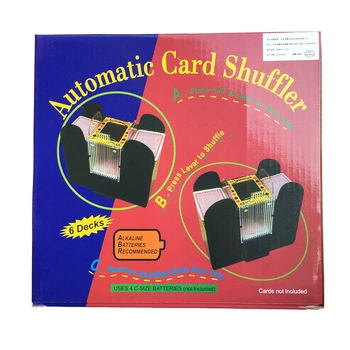 6-Palube Rozšírené Casino Robot Hracie Karty Shuffler Poker Card Shuffler Automatické Miešanie Stroj