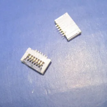 6 Pin 0,5 MM FPC Konektor Ultra-tenké Drapákové Typ Konektoru LCD Displej Riadok Plug Vnútri Drapákové