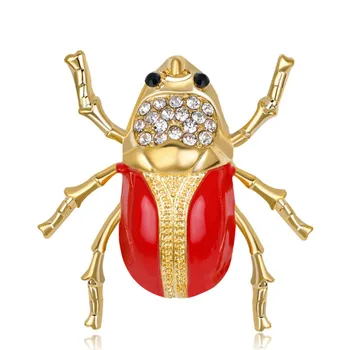 6 Roztomilý Štýl Bee Chrobák Hmyzu Brošne Smalt Pin Up Šperky Pre Ženy Vyhovovali Klobúky Klipy Corsages Značky Bijoux Brošňa Bižutériou