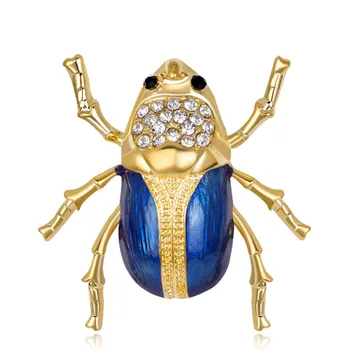 6 Roztomilý Štýl Bee Chrobák Hmyzu Brošne Smalt Pin Up Šperky Pre Ženy Vyhovovali Klobúky Klipy Corsages Značky Bijoux Brošňa Bižutériou