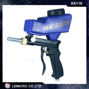 6 stanovuje Sandblasting Zbraň LEMATEC Ručné Prenosné Vzduchu Sandblaster Gravitácie Krmivo Piesku Blaster pre odstránenie hrdze farba Hot predávať nástroj