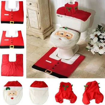 6 Štýlov Santa Claus Jeleň Wc Sedadlo, Kryt 3KS/SET Vianočné Dekorácie Vianočné Snehuliak Veko Jeden Kúpeľňa Wc Kryt