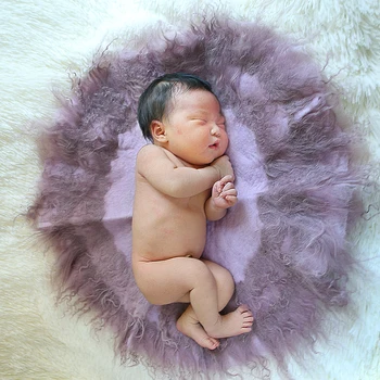60 cm kruh vlna deka novorodenca fotografie rekvizity príslušenstvo baby nové narodený rekvizity na fotenie fotenie kôš výplň