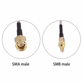 60 cm SMA Samec na SMB Samec Adaptér RG316 Kábel