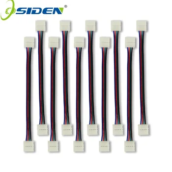 600PCS 10 mm 4 pin 15 cm drôtu solderless led pásy zásuvka predlžovací kábel drôt osvetlenie príslušenstvo pre smd 5050 led pásy, rgb
