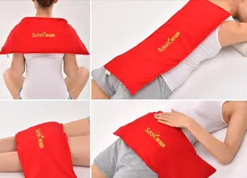 65*23 cm tepla tašky soľ moxa bylina paketové Elektrické kúrenie moxování masáž pack krčka maternice koleno terapia