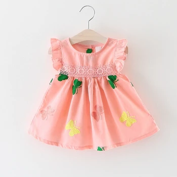 6M-3T, Baby, Dievčatá Šaty Kvetinový Vytlačené Deti Oblečenie na Leto Bebe Oblečenie, Detská C Tank šaty 9 12 18 24 Pink white