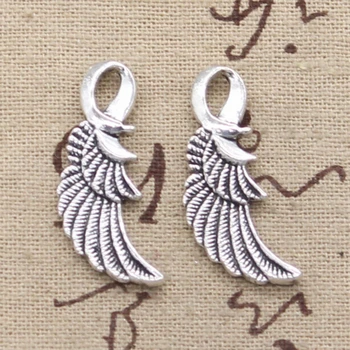 6pcs Charms anjel krídla 31*15 mm Starožitné Čo prívesok nosenie,Ročník Tibetskej Bronz,DIY náramok náhrdelník