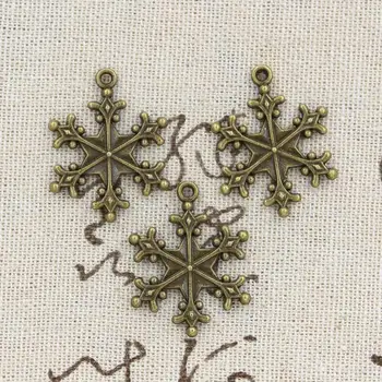 6pcs Charms snehu 28*22 mm Starožitné Čo prívesok nosenie,Ročník Tibetskej Bronz,DIY náramok náhrdelník