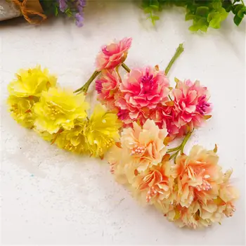 6pcs/umelý hodváb chryzantéma kytice svadobné domáce dekorácie DIY oblečenie, topánky a klobúky dekoratívne simulácia kvet