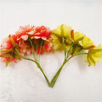 6pcs/umelý hodváb chryzantéma kytice svadobné domáce dekorácie DIY oblečenie, topánky a klobúky dekoratívne simulácia kvet