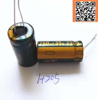6pcs/veľa H205 Low ESR/Impedancia vysoká frekvencia 35v 2200UF hliníkové elektrolytický kondenzátor veľkosť 13*25 2200UF35V