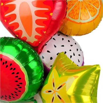 6pcs/veľa Ovocia Fóliové Balóniky Orange Jahody, Melón Hélium Vzduchu Gule, Narodeniny, Party Dekorácie Deti Nafukovacie Hračky