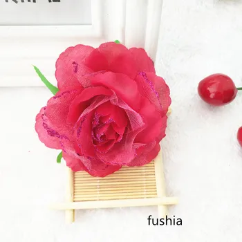 6pcs/veľa veľké Ruže Kvet Hlavu Umelé Ruže, Kvety Ručne DIY Svadobné Domáce Dekorácie na Slávnostnú & Party Dodávky