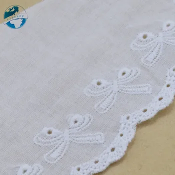 6typ biela bavlna výšivky, čipky francúzskej čipky stuhou textílie guipure diy trim osnovné pletenie šitie Príslušenstvo#3716